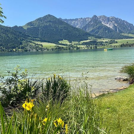 Apartment Liebelei Am See - Traumblick Aufs Kaisergebirge - Nur Ein Katzensprung Zum See Walchsee Buitenkant foto