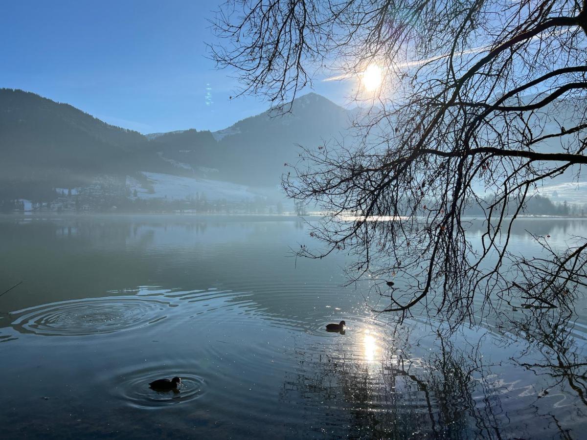 Apartment Liebelei Am See - Traumblick Aufs Kaisergebirge - Nur Ein Katzensprung Zum See Walchsee Buitenkant foto
