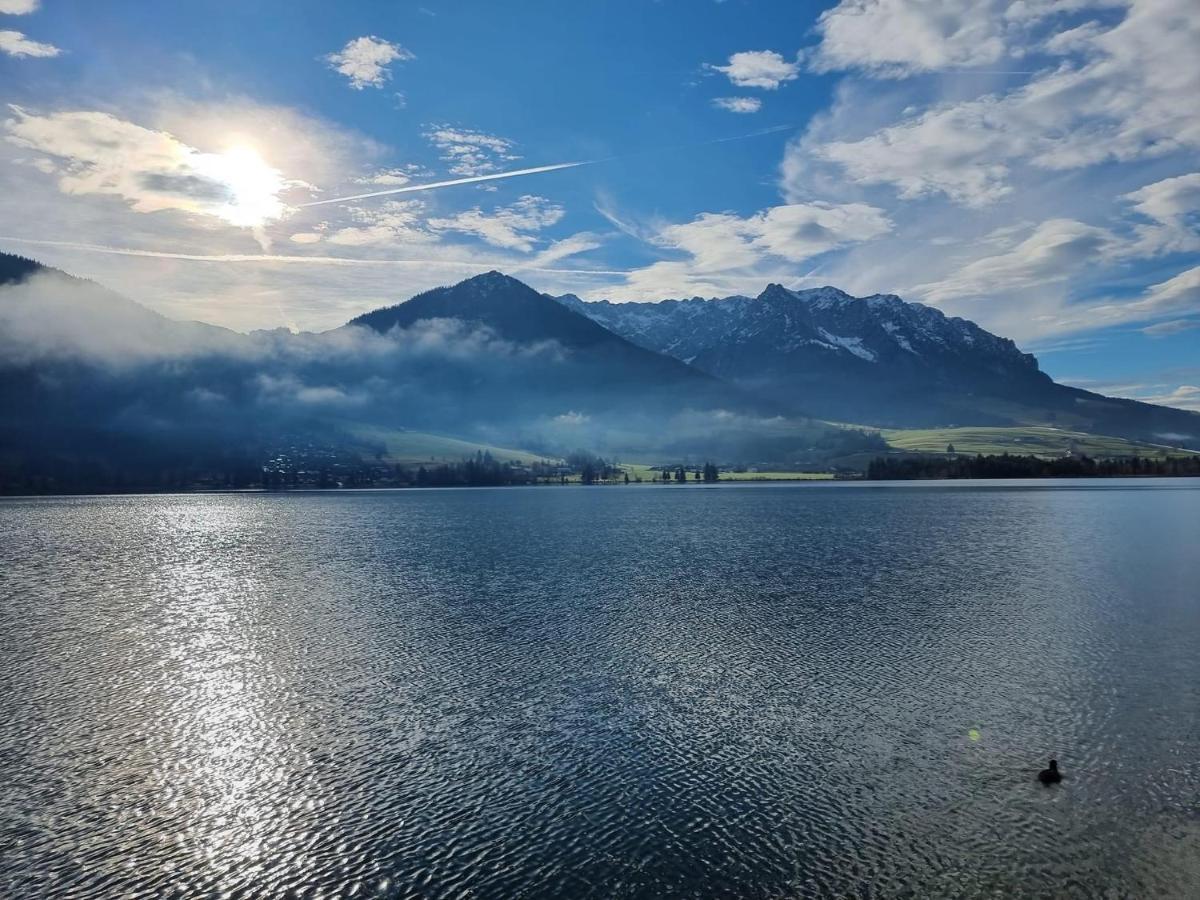 Apartment Liebelei Am See - Traumblick Aufs Kaisergebirge - Nur Ein Katzensprung Zum See Walchsee Buitenkant foto