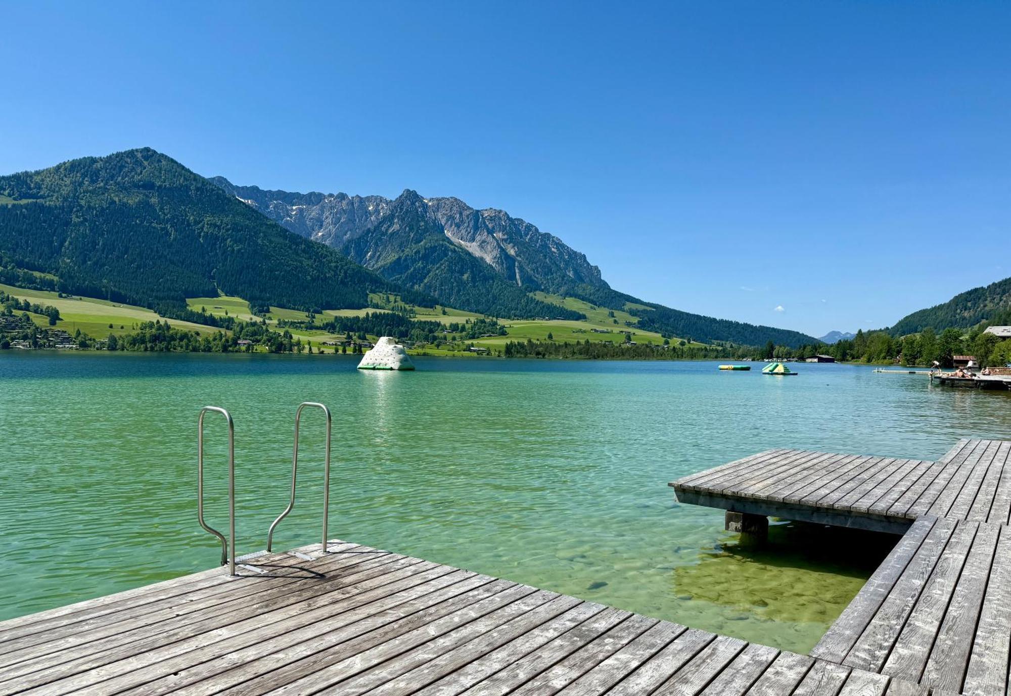 Apartment Liebelei Am See - Traumblick Aufs Kaisergebirge - Nur Ein Katzensprung Zum See Walchsee Buitenkant foto