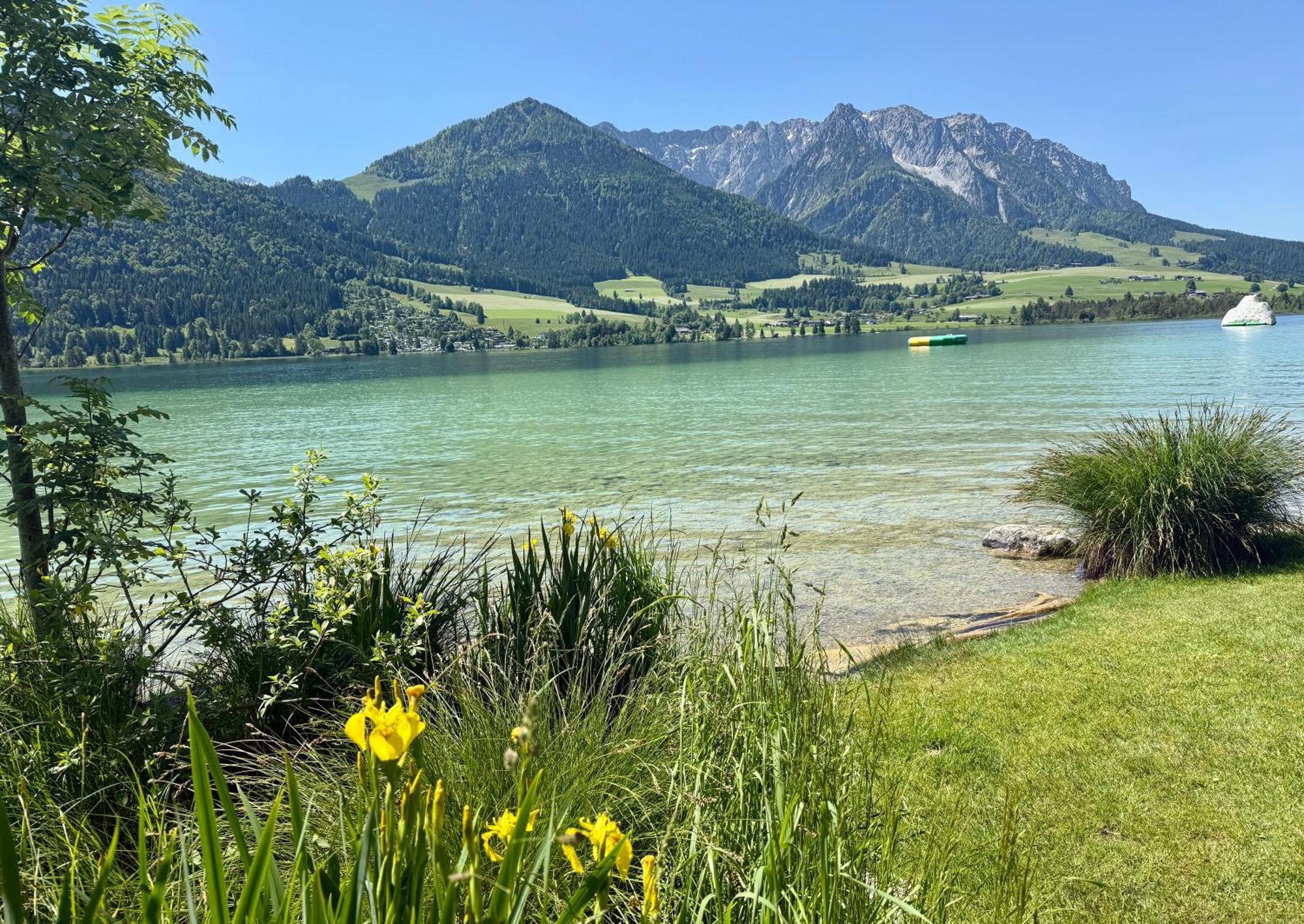 Apartment Liebelei Am See - Traumblick Aufs Kaisergebirge - Nur Ein Katzensprung Zum See Walchsee Buitenkant foto